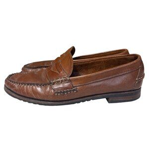Allen Edmonds 9.5‎ Cavanaugh Penny Leather Loafers In Tan Brown